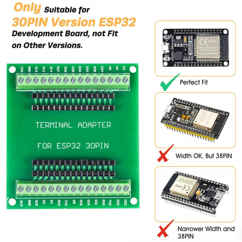 Esp32 Devkit - Placa de desarrollo ESP32 NodeMCU-32S ESP32-32D