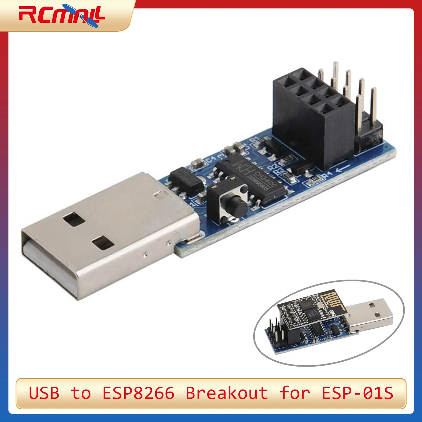 Esp8266 - USB a ESP8266 Breakout CH340C ESP-01