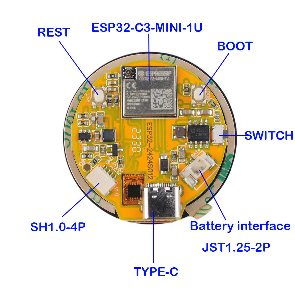 Pantalla ESP32 de 1,28 pulgada - Esp32 C3 reseña y precio