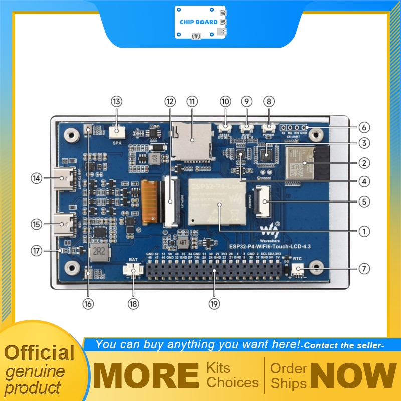 Placa de Desarrollo con Pantal - Esp32 P4 reseña y precio