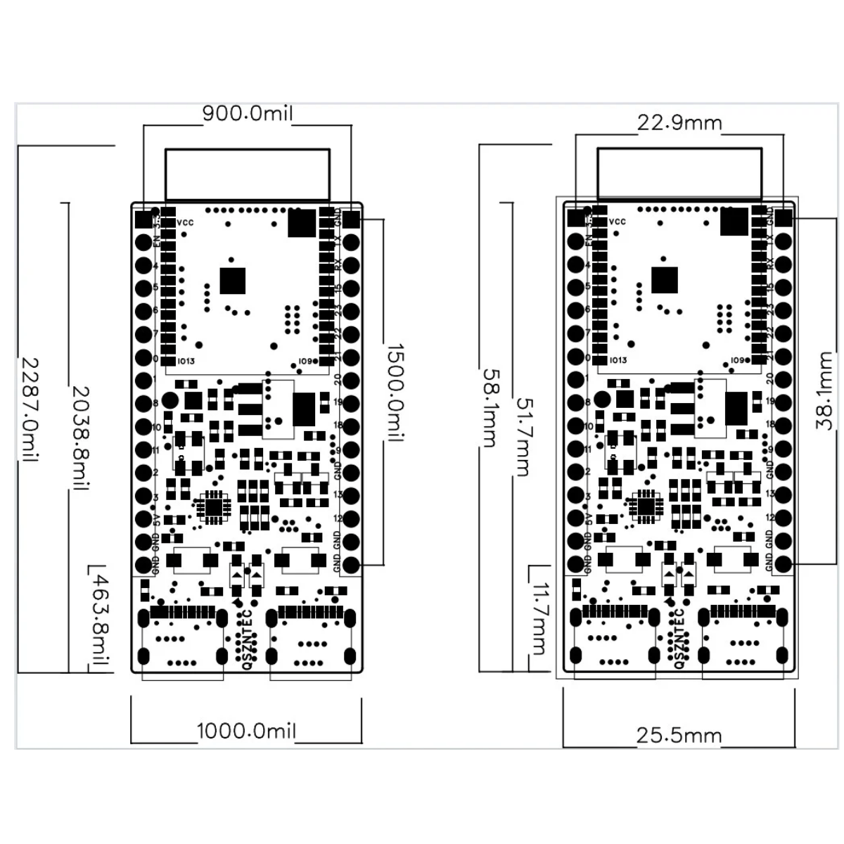 ESP32-C6-DevKitC-1 Placa centr - Esp32 S2 reseña y precio
