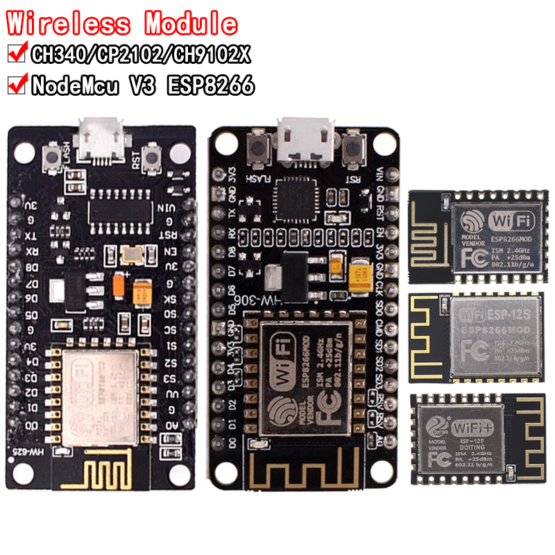 Módulo inalámbrico CH340/CP210 - Esp8266 Nodemcu reseña y precio